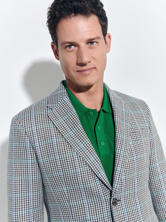 acva Reserved bărbați îmbrăcăminte blazer cu carouri slim fit 648HZ1141