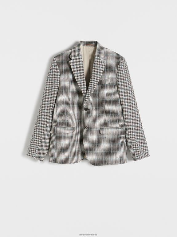 acva Reserved bărbați îmbrăcăminte blazer cu carouri slim fit 648HZ1141