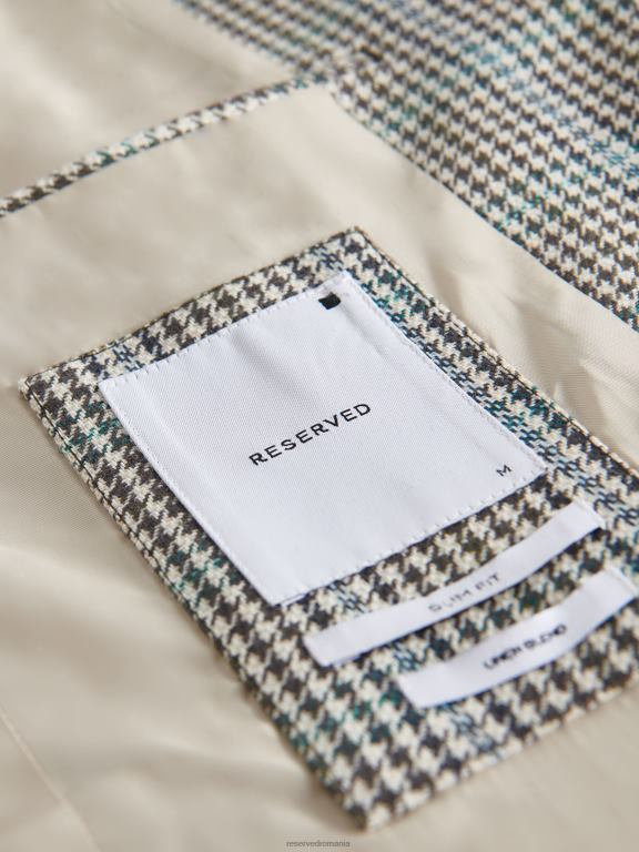 acva Reserved bărbați îmbrăcăminte blazer cu carouri slim fit 648HZ1141