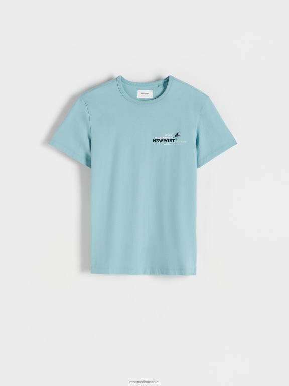 acva Reserved bărbați îmbrăcăminte tricou la modă cu imprimeu cu fit regulat 648HZ1292