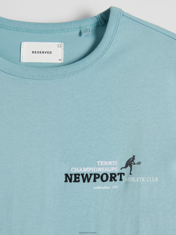 acva Reserved bărbați îmbrăcăminte tricou la modă cu imprimeu cu fit regulat 648HZ1292