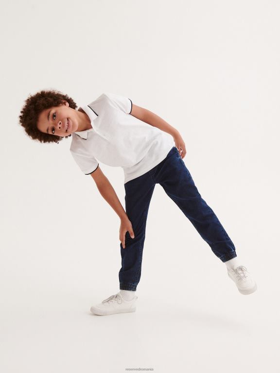 alb Reserved băieți îmbrăcăminte maiou Polo 648HZ2145