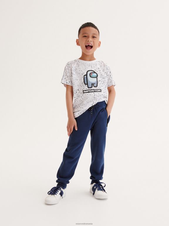 alb Reserved băieți îmbrăcăminte printre noi tricou 648HZ2151