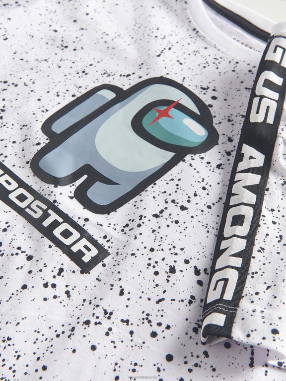 alb Reserved băieți îmbrăcăminte printre noi tricou 648HZ2151