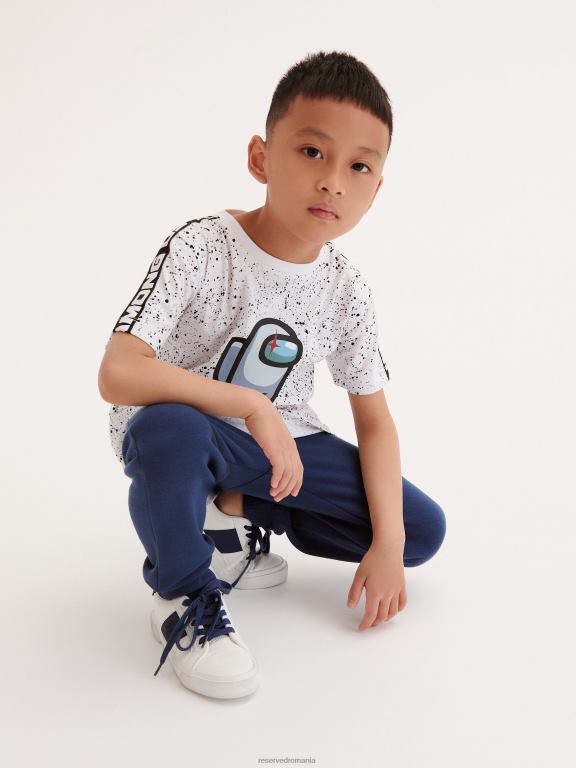 alb Reserved băieți îmbrăcăminte printre noi tricou 648HZ2151