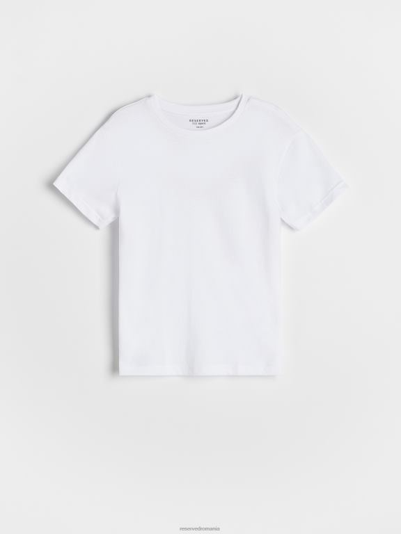 alb Reserved băieți îmbrăcăminte tricou din bumbac 648HZ2052
