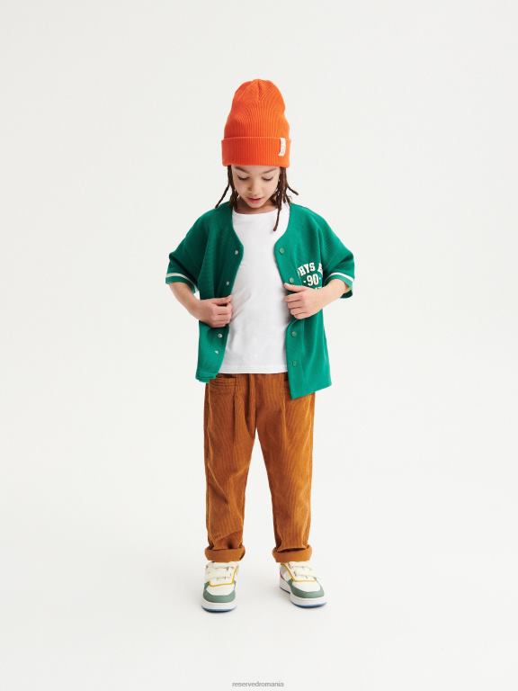 alb Reserved băieți îmbrăcăminte tricou din bumbac 648HZ2052