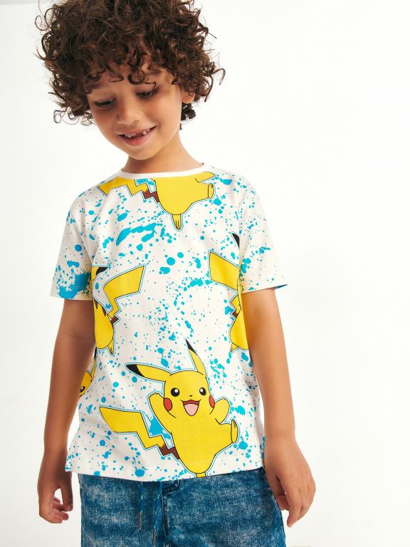 alb Reserved băieți îmbrăcăminte tricou pokemon 648HZ2146
