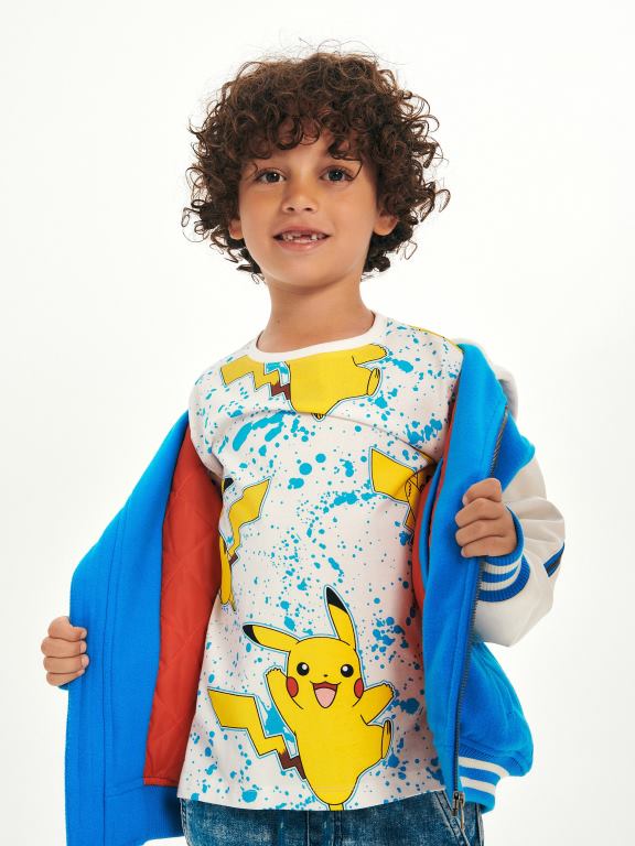 alb Reserved băieți îmbrăcăminte tricou pokemon 648HZ2146