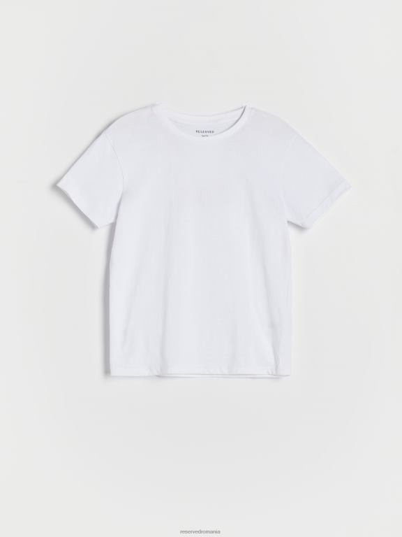 alb Reserved băieți îmbrăcăminte tricou simplu simplu 648HZ2199
