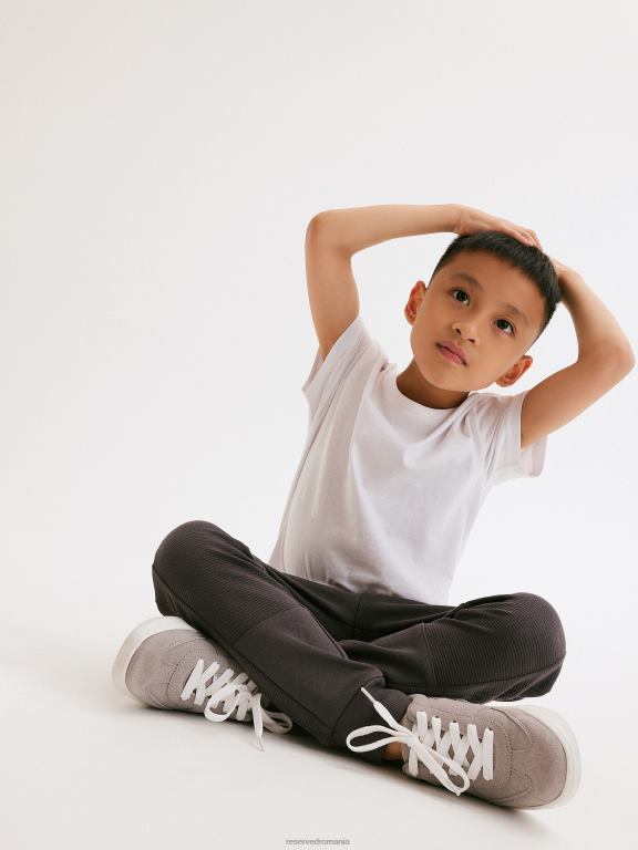 alb Reserved băieți îmbrăcăminte tricou simplu simplu 648HZ2199