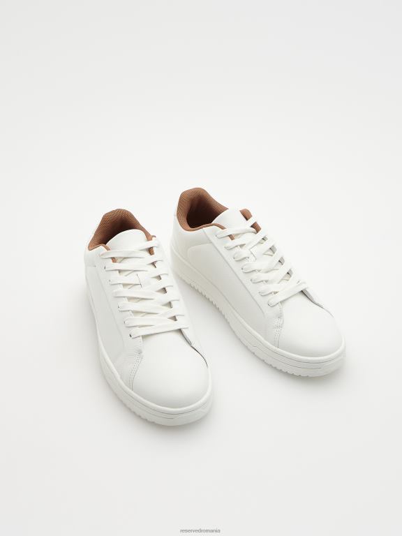 alb Reserved bărbați pantofi adidași din piele artificială 648HZ1647