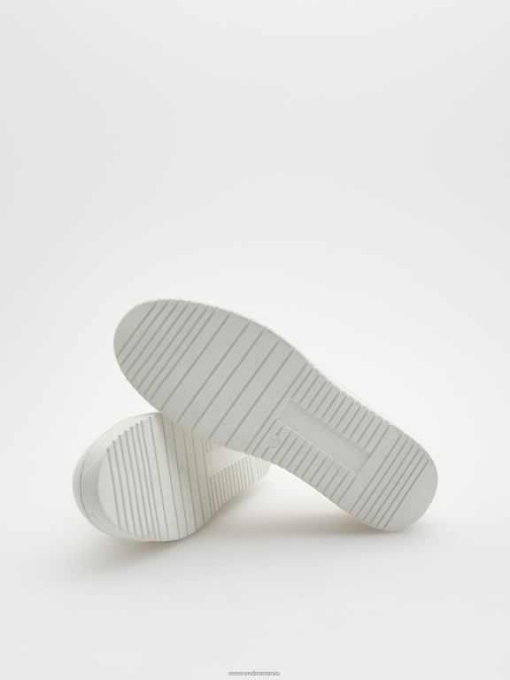 alb Reserved bărbați pantofi adidași din piele artificială 648HZ1647