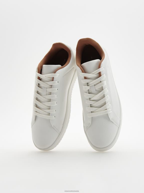 alb Reserved bărbați pantofi adidași din piele artificială 648HZ1647