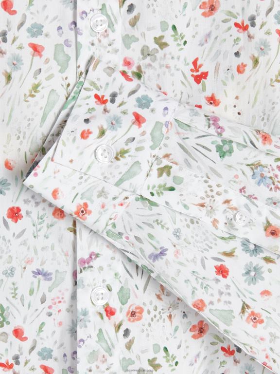 alb Reserved bărbați îmbrăcăminte cămașă slim fit 648HZ1370