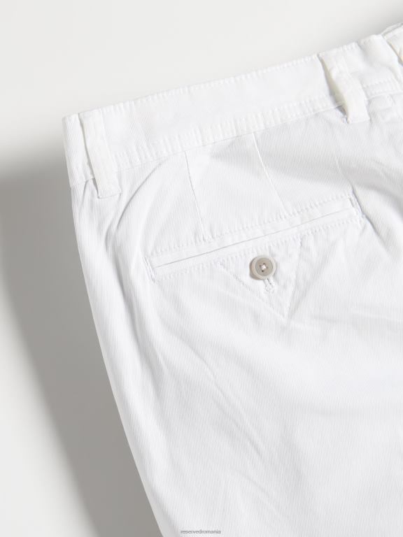 alb Reserved bărbați îmbrăcăminte pantaloni chino slim fit noi 648HZ1509