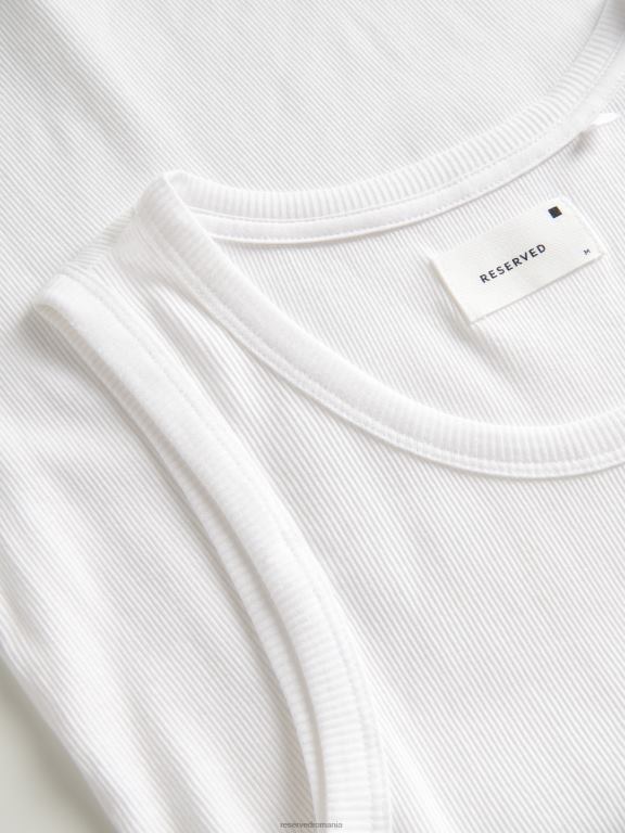 alb Reserved bărbați îmbrăcăminte tricou 648HZ1153