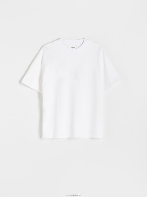 alb Reserved bărbați îmbrăcăminte tricou boxy 648HZ1211