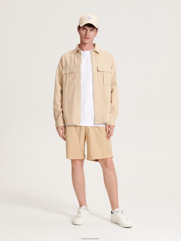 alb Reserved bărbați îmbrăcăminte tricou la modă cu imprimeu cu fit regulat 648HZ1288