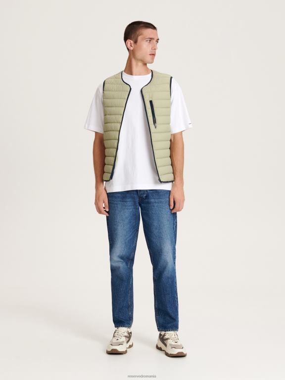 alb Reserved bărbați îmbrăcăminte tricou supradimensionat cu imprimeu 648HZ1172