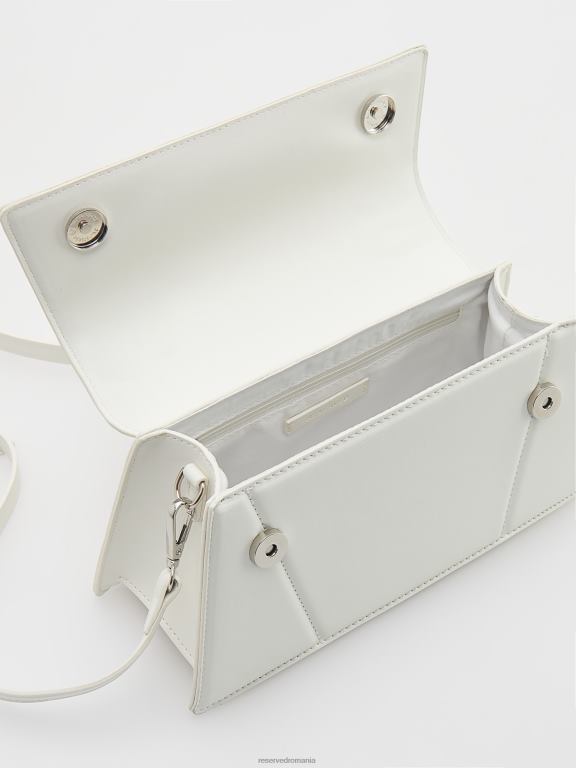 alb Reserved femei accesorii geanta mini trapez 648HZ106