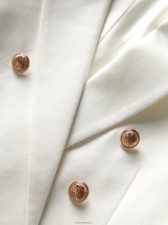 alb Reserved femei îmbrăcăminte blazer simplu 648HZ153