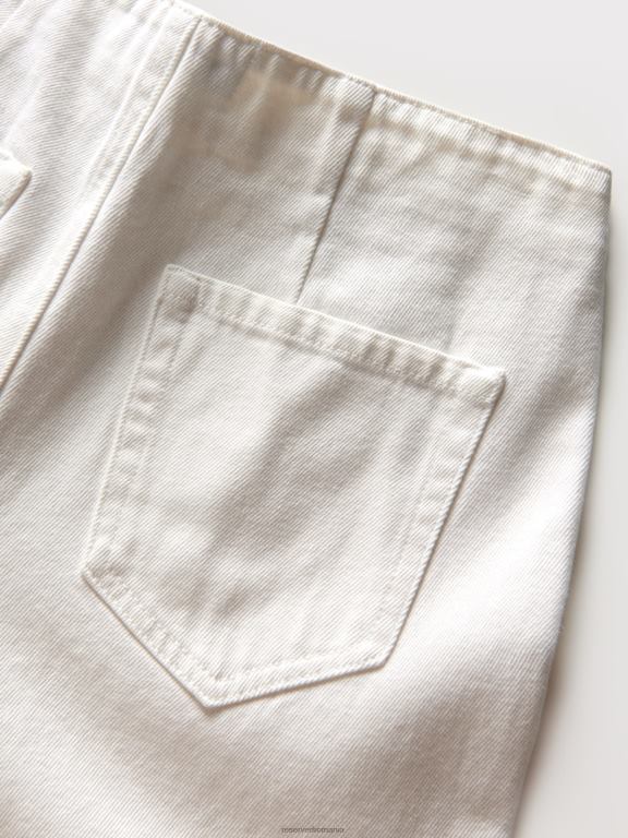 alb Reserved femei îmbrăcăminte blugi bogati in bumbac 648HZ805