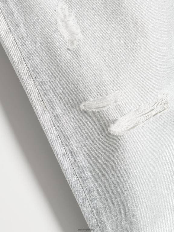 alb Reserved femei îmbrăcăminte blugi cu talie mijlocie 648HZ784