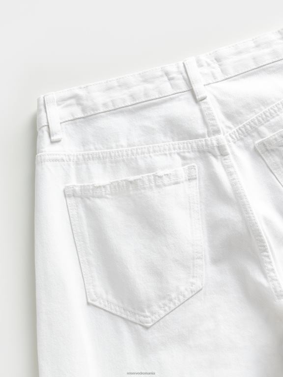 alb Reserved femei îmbrăcăminte blugi flare 648HZ788