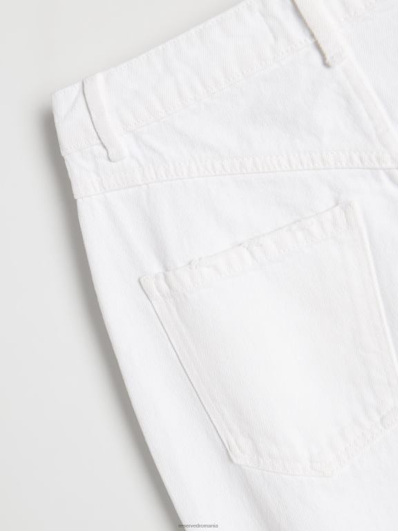 alb Reserved femei îmbrăcăminte blugi mom fit distressed 648HZ803