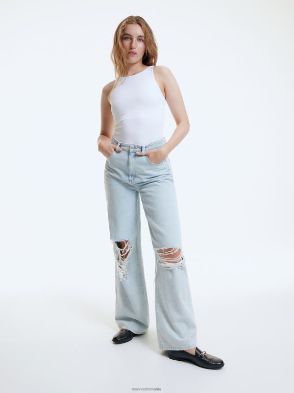 alb Reserved femei îmbrăcăminte corp slim fit 648HZ435