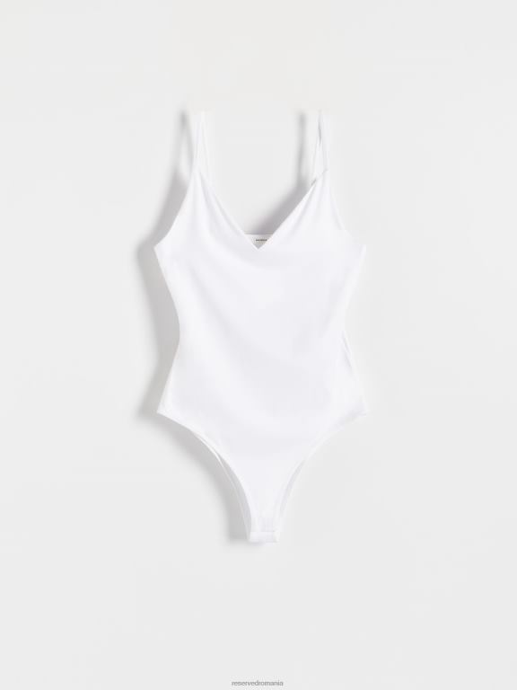 alb Reserved femei îmbrăcăminte corp slim fit 648HZ531