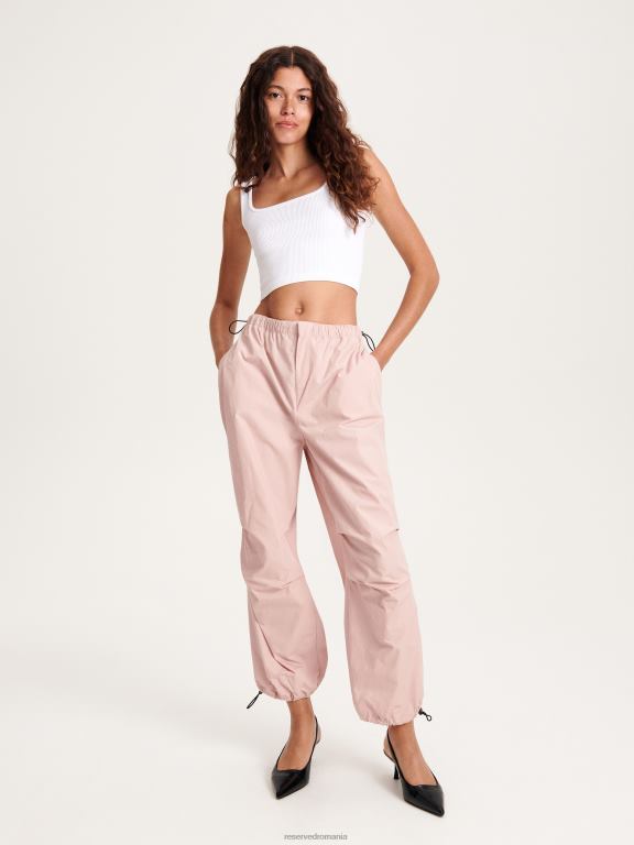 alb Reserved femei îmbrăcăminte crop top tricot în coastă 648HZ503