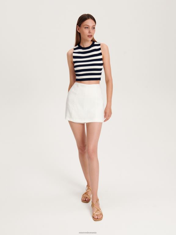 alb Reserved femei îmbrăcăminte fustă 648HZ599