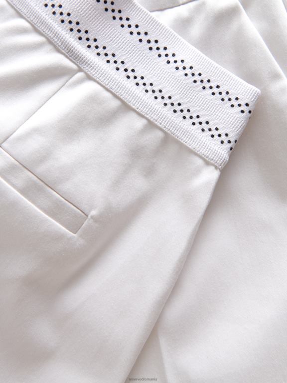 alb Reserved femei îmbrăcăminte pantaloni noi cu pliu presat 648HZ685