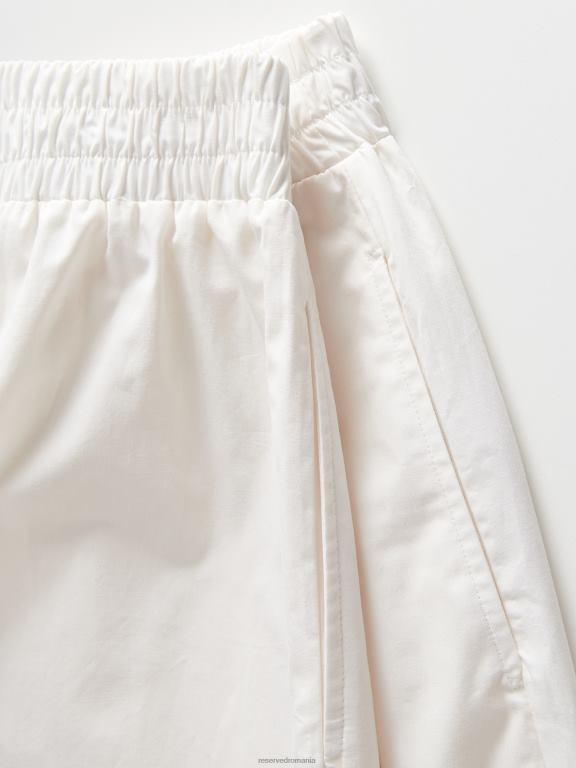 alb Reserved femei îmbrăcăminte pantaloni scurți bogati în bumbac 648HZ561