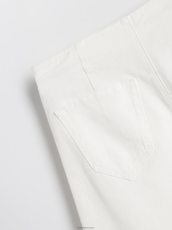 alb Reserved femei îmbrăcăminte pantaloni scurți cu talie înaltă 648HZ562
