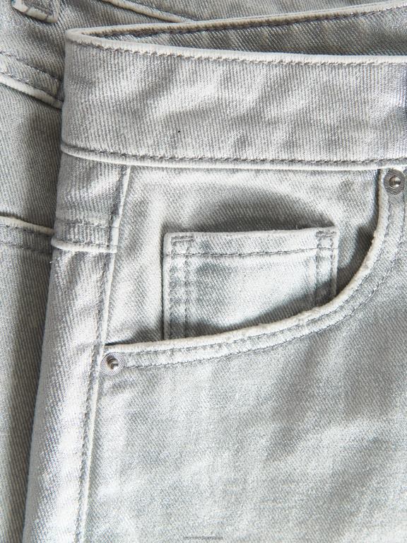 alb Reserved femei îmbrăcăminte pantaloni scurți cu talie înaltă 648HZ610