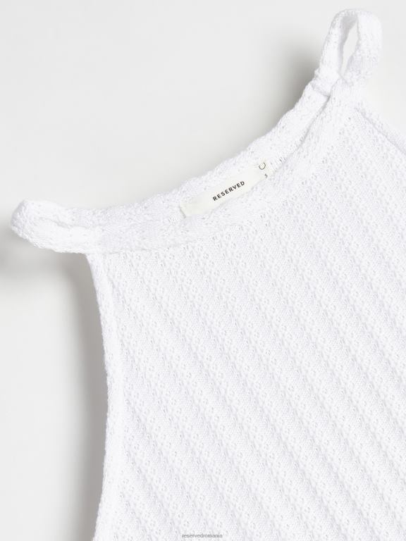 alb Reserved femei îmbrăcăminte rochie mini 648HZ232