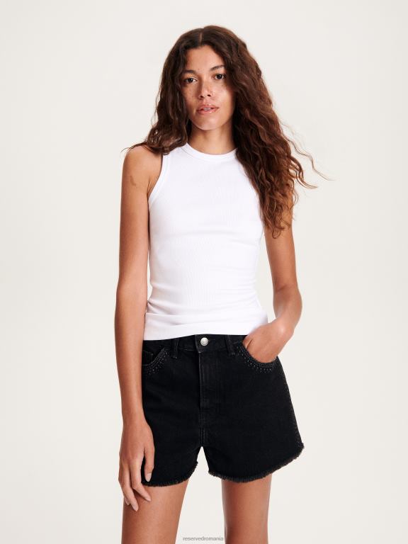 alb Reserved femei îmbrăcăminte top slim fit 648HZ419