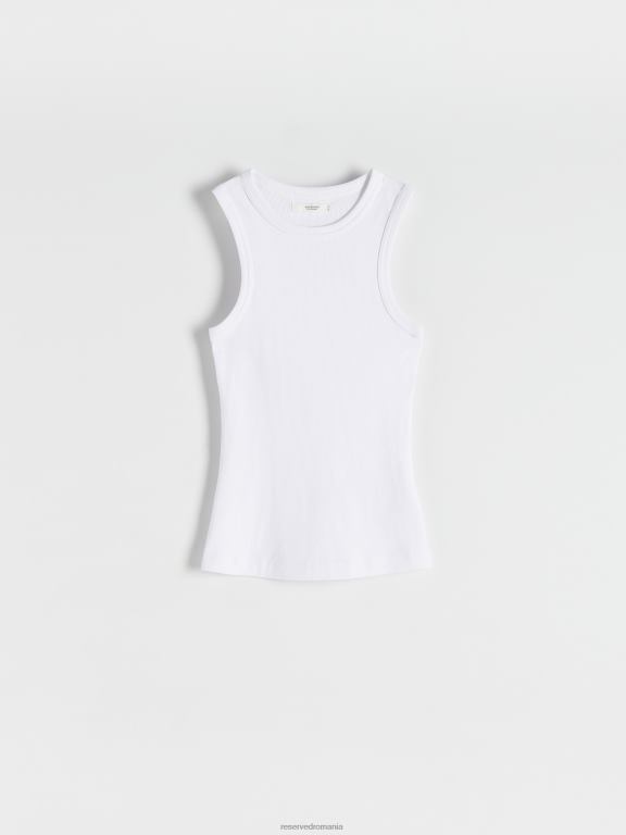 alb Reserved femei îmbrăcăminte top slim fit 648HZ419