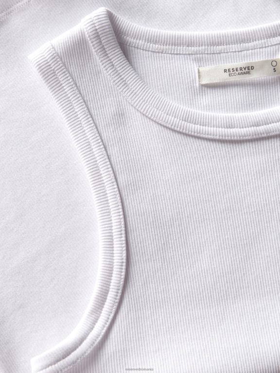 alb Reserved femei îmbrăcăminte top tricotat 648HZ218