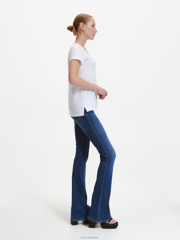 alb Reserved femei îmbrăcăminte tricou cu imprimeu 648HZ421