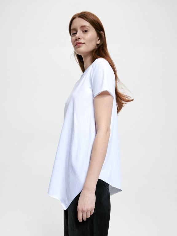 alb Reserved femei îmbrăcăminte tricou nou regular fit 648HZ452