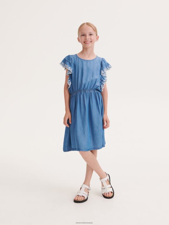 alb Reserved fetelor pantofi sandale cu catarame stil roman 648HZ1991