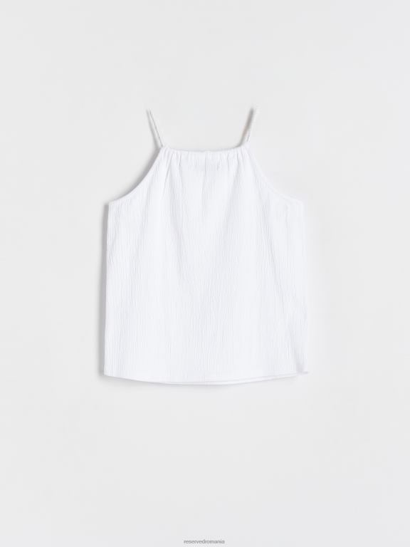 alb Reserved fetelor îmbrăcăminte bluză fără mâneci 648HZ1971