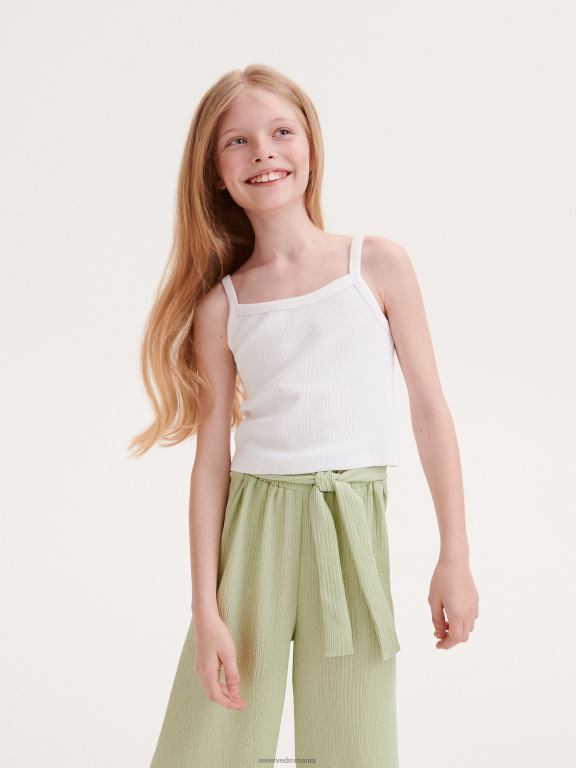 alb Reserved fetelor îmbrăcăminte cami top 648HZ1966