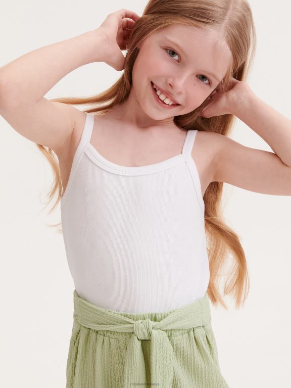 alb Reserved fetelor îmbrăcăminte cami top 648HZ1966