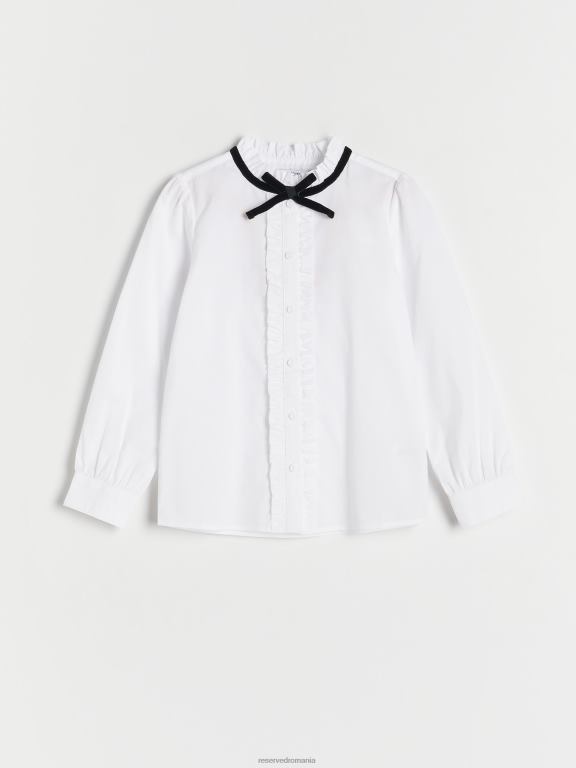 alb Reserved fetelor îmbrăcăminte cămaşă 648HZ1874