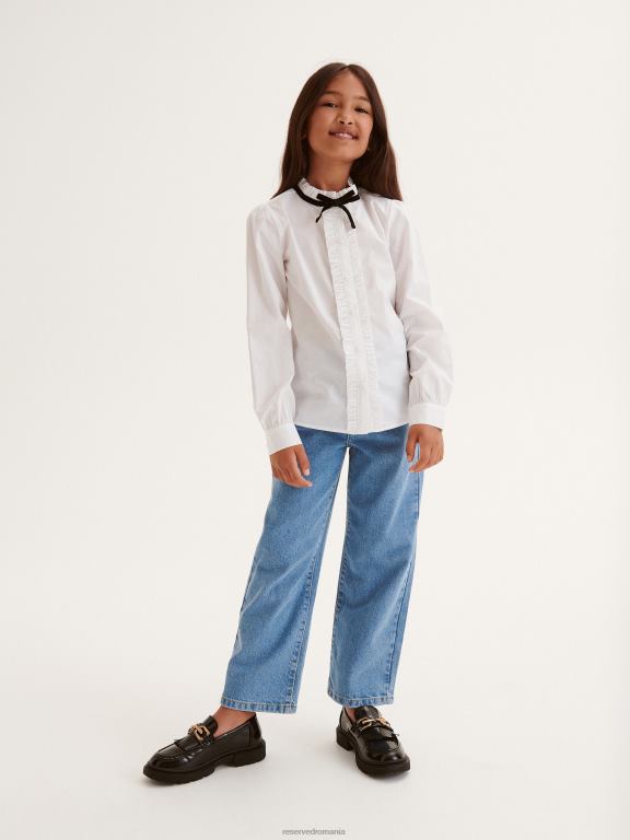 alb Reserved fetelor îmbrăcăminte cămaşă 648HZ1874
